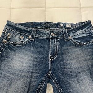 Miss Me Women's Dark Blue Easy Boot Cut Jeans